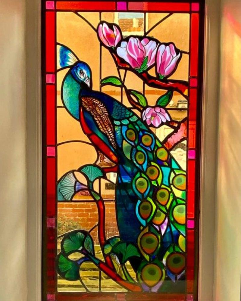 STAINED GLASS IMITATION